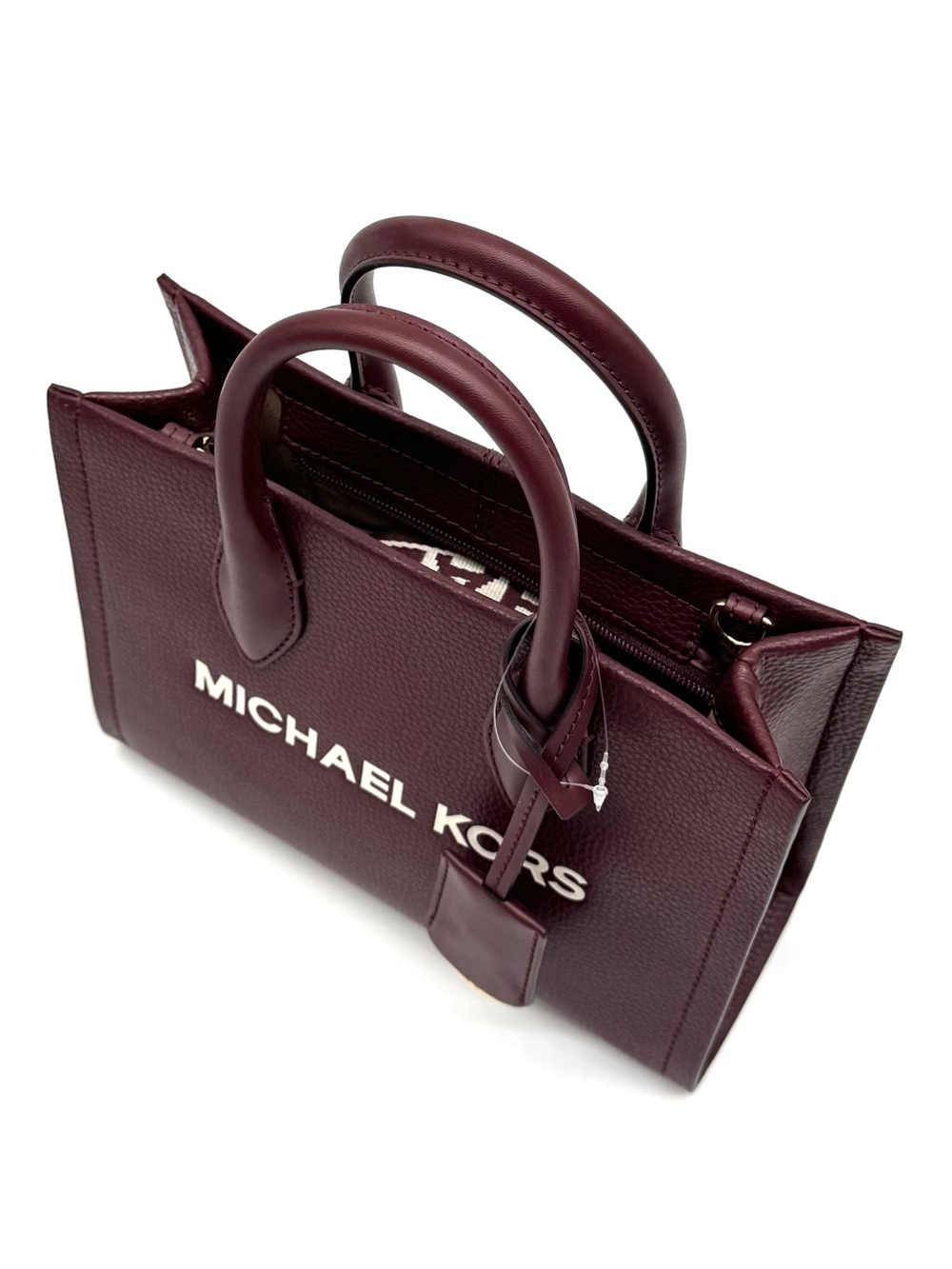 Michael Kors Mirella Small Signature Logo Crossbody Bag Ox Blood - Picture 6 of 8